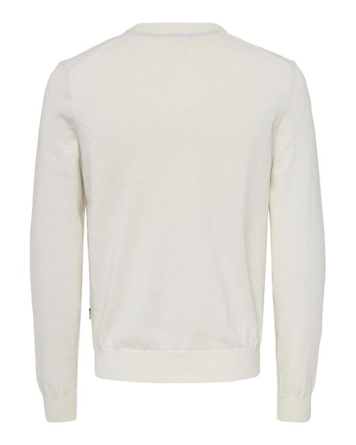 Only & Sons Pullover Onsrex in White für Herren