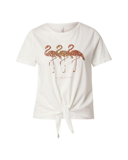 ONLY White T-Shirt 'Onldora'