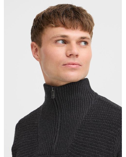 Solid Pullover Reco in Black für Herren