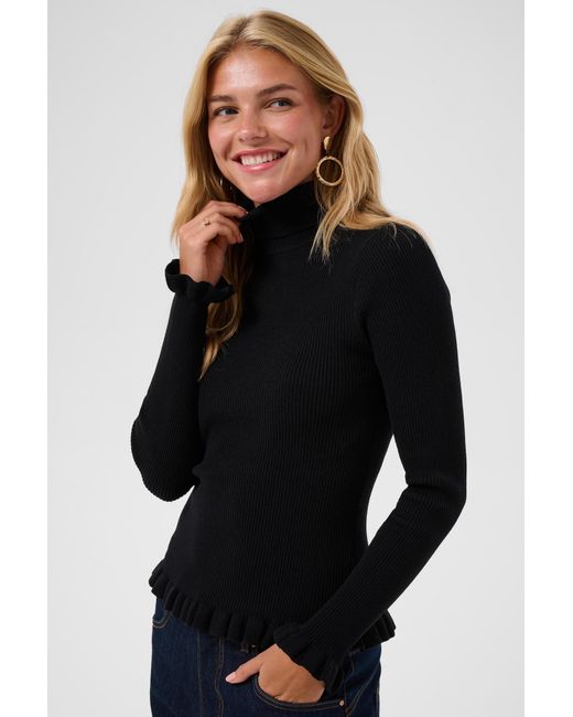 Cream Black Pullover Crdela