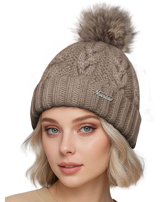 Neverless Brown Mütze Jule
