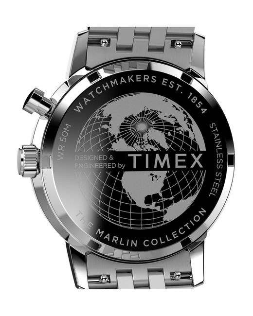 Timex Analoguhr Marlin Moon Phase in Blue für Herren