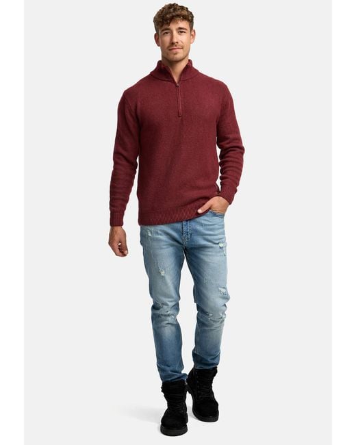 INDICODE Pullover Lokant in Red für Herren