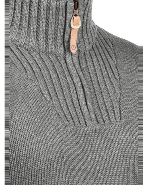 Solid Strickpullover Petro in Gray für Herren