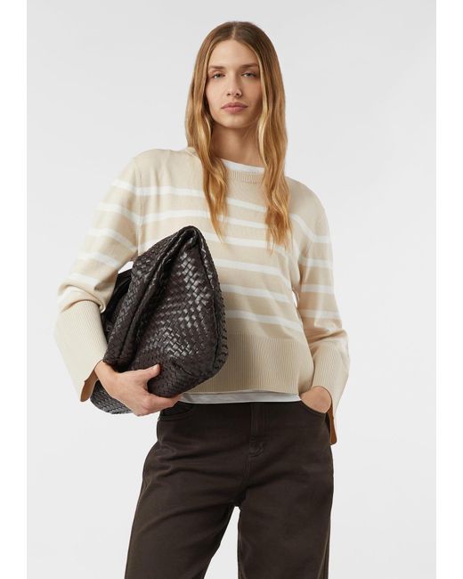 Comma, White Pullover
