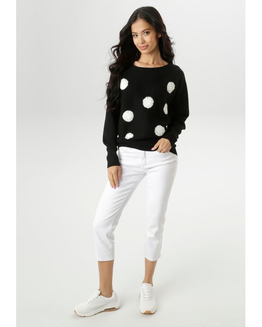 Aniston SELECTED Black Pullover