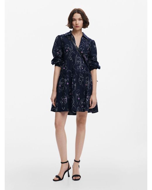Desigual Blue Blusenkleid