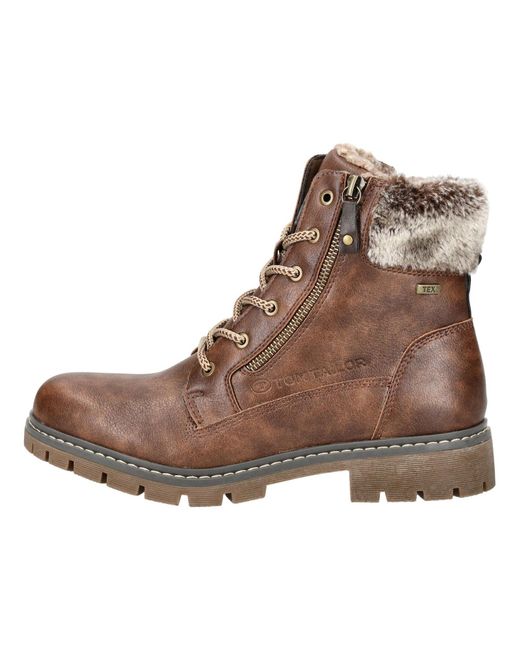 Tom Tailor Brown Schnürstiefelette
