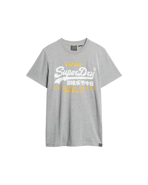 Superdry T-shirt in Gray für Herren