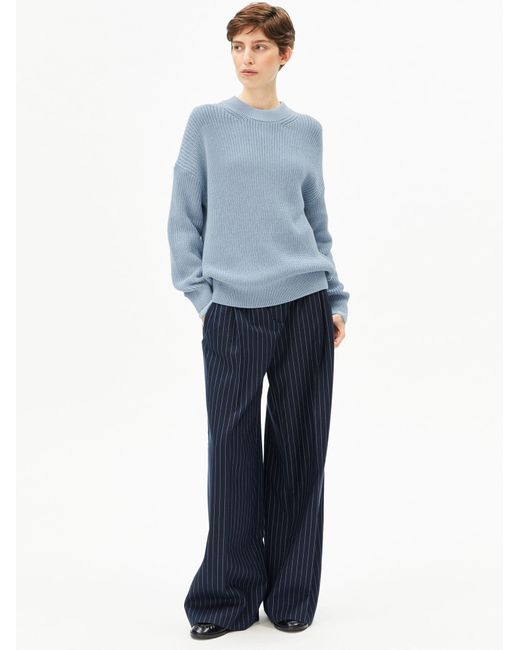 ARMEDANGELS Blue Strickpullover