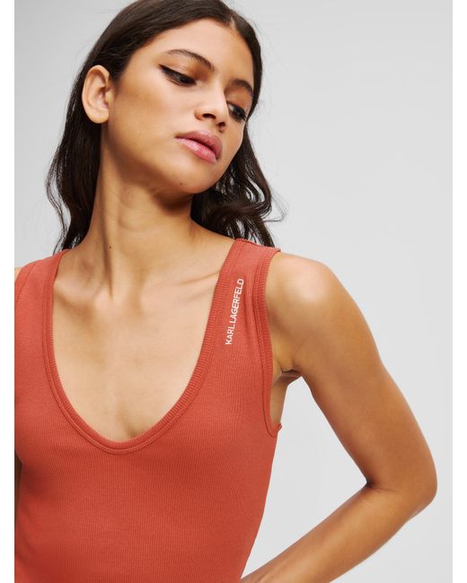 Karl Lagerfeld Red Unterhemd
