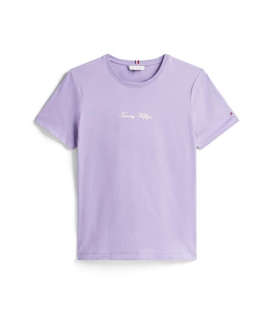 Tommy Hilfiger Purple T-Shirt Classic