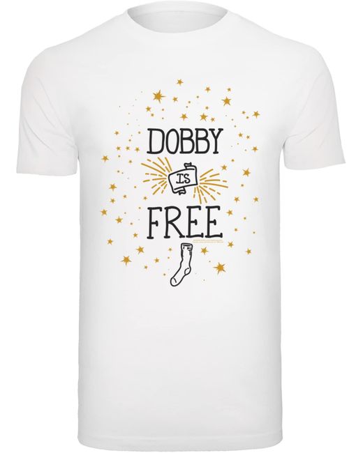 F4NT4STIC Shirt Harry Potter Dobby Is Free in White für Herren