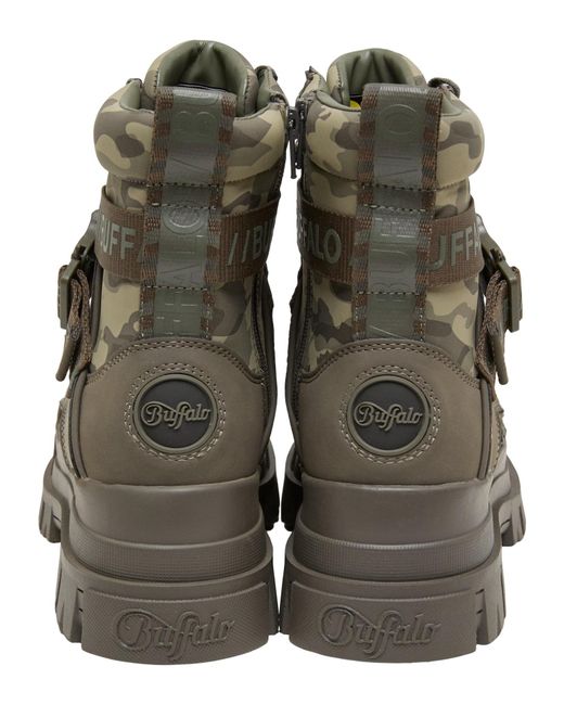 Buffalo Green Schnürstiefelette Aspha