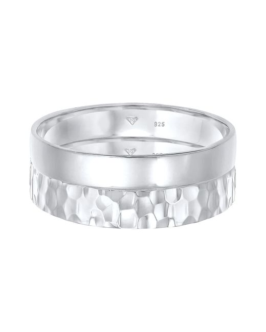 Kuzzoi Ring Set in Metallic für Herren