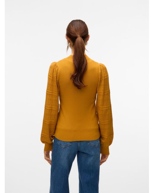 Vero Moda Yellow Pullover Vmnewlimone