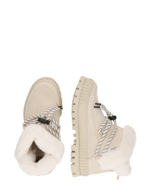 Palladium Natural Schnürstiefelette Pallashock Lo Hiver