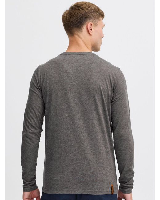 Solid Rundhalsshirt Volko in Gray für Herren