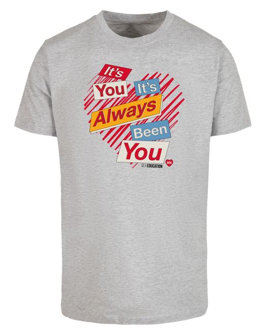 F4NT4STIC T-Shirt Sex Education Its Always You Netflix Tv Series in Gray für Herren