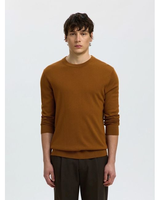 SELECTED Pullover Slhtray in Brown für Herren