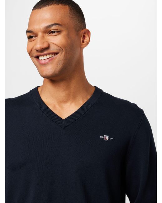 Gant Pullover 'classic' in Blue für Herren