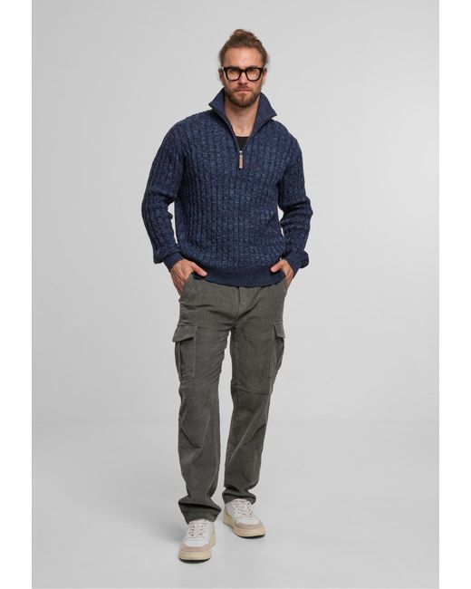 INDICODE Pullover Rufus in Blue für Herren