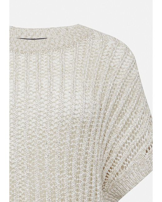 Comma, White Pullover