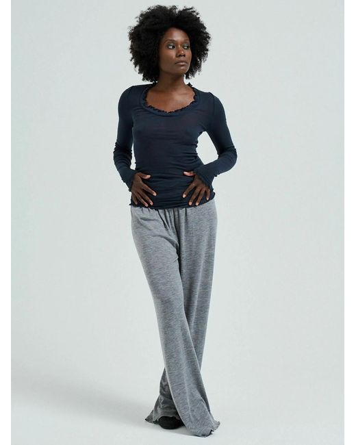 Seamless Basic Blue Shirt Romance