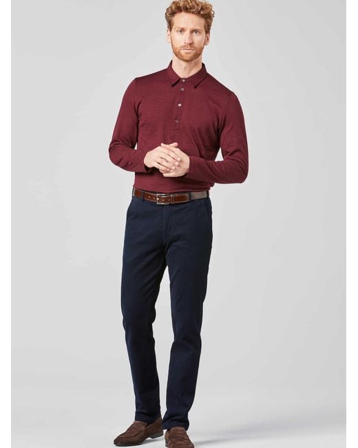 Meyer Chinohose in Blue für Herren