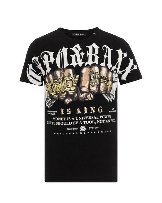 Cipo & Baxx T-shirt in Black für Herren