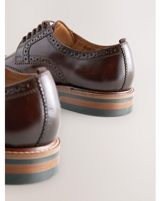 Next Schnürschuh Budapester in Brown für Herren