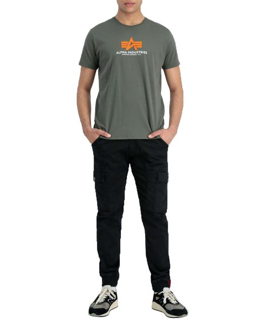 Alpha Industries Shirt Basic Rubber in Green für Herren