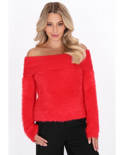 faina Red Pullover