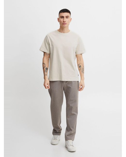 Solid T-Shirt Cadel in White für Herren