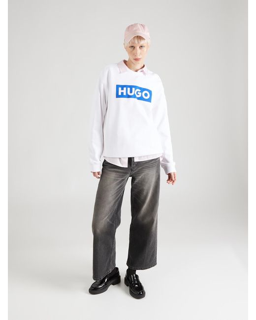HUGO White Sweatshirt 'classic'