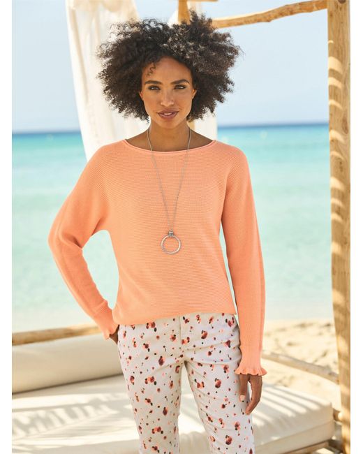 heine White Pullover