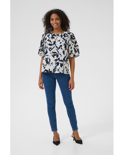 Kaffe White Bluse Paco