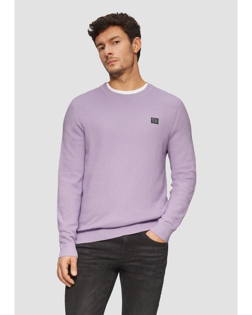 S.oliver Pullover in Purple für Herren
