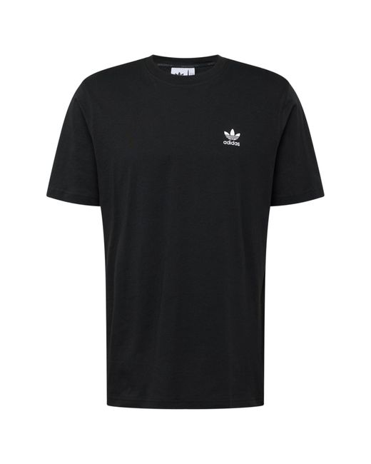 Adidas Originals T-shirt 'trefoil essentials' in Black für Herren