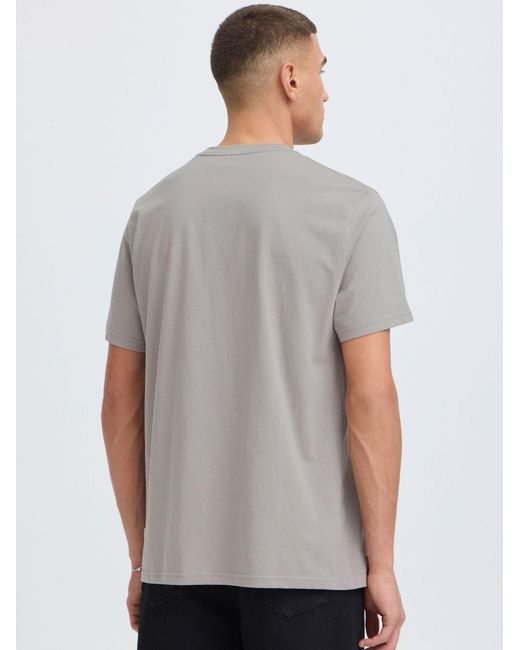 Solid Rundhalsshirt Sduwe in Gray für Herren