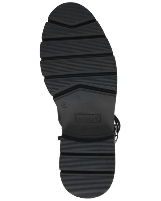 Caprice Black Schnürstiefelette