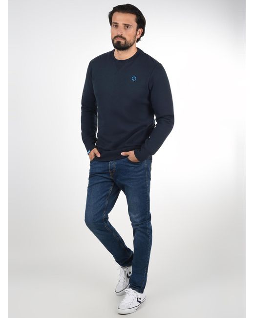 Solid Sweatshirt Benn in Blue für Herren