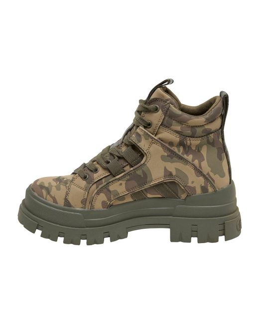 Buffalo Brown Schnürstiefelette Aspha