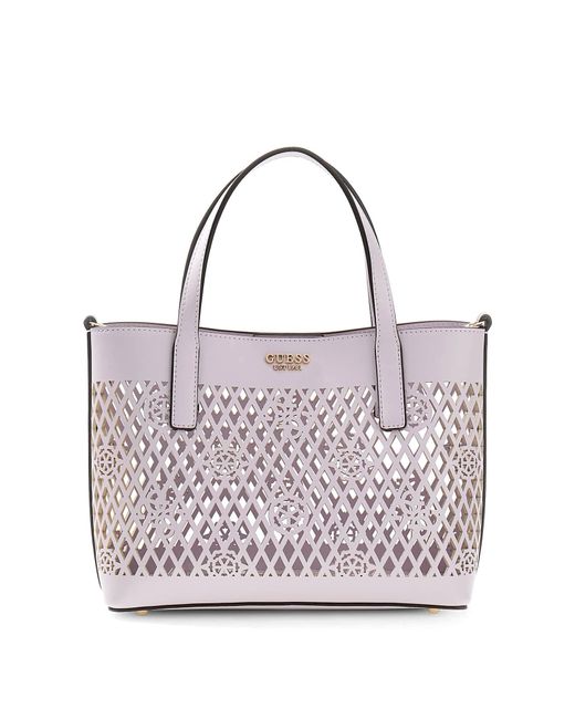 Guess White Shopper Letty