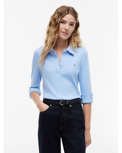 Tommy Hilfiger Blue Hemd 1985 Slim Fit