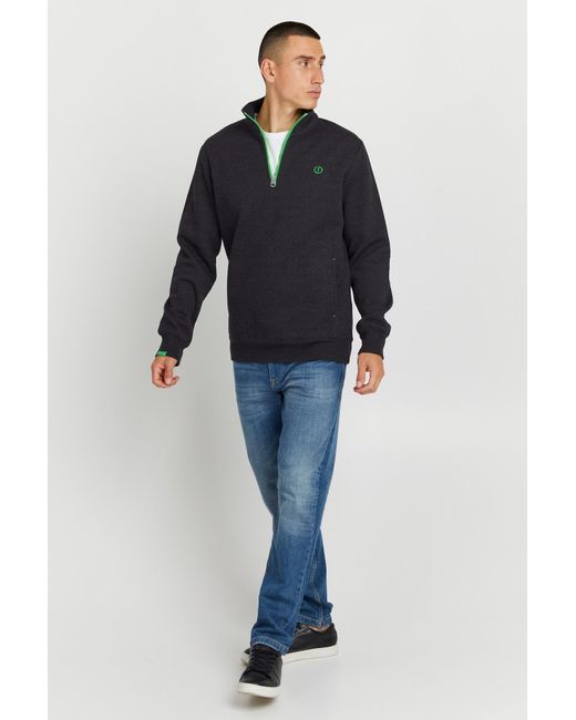 Solid Sweatshirt in Blue für Herren
