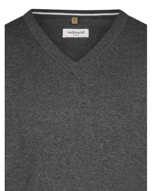 Redmond Pullover Basic in Gray für Herren