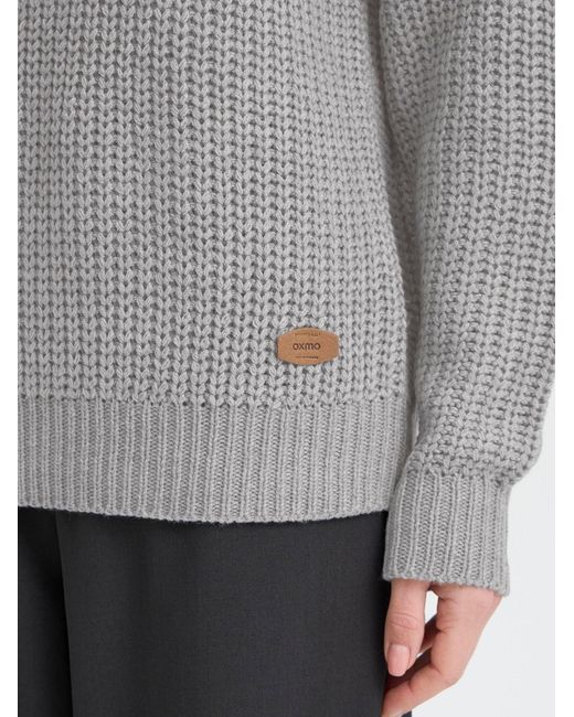 Oxmo Gray Pullover Oxedna Oneck