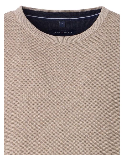CASA MODA Pullover Basic in Natural für Herren