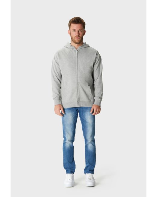 Oldskull Sweatjacke Plain Basic in Gray für Herren